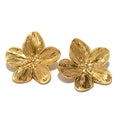 Blumenohrringe - Luxuriöse Blumenohrstecker für Damen in Gold und Silber