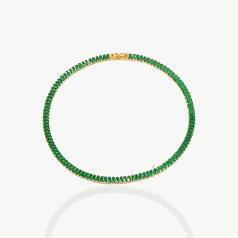 Bunte Halskette mit Zirkonia