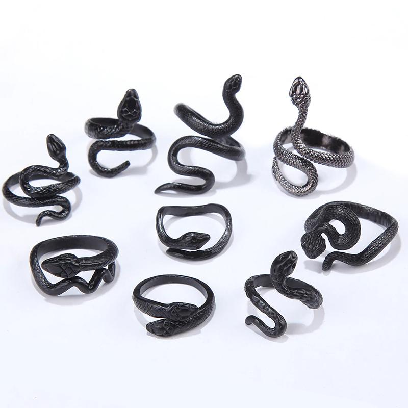 Vintage Gothic Schlangen- und Drachenringe Kollektion