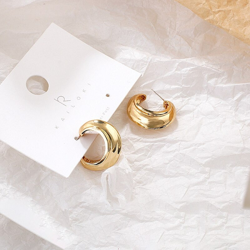 Vintage geknotete runde geometrische Statement-Ohrring-Kollektion