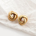 Vintage geknotete runde geometrische Statement-Ohrring-Kollektion