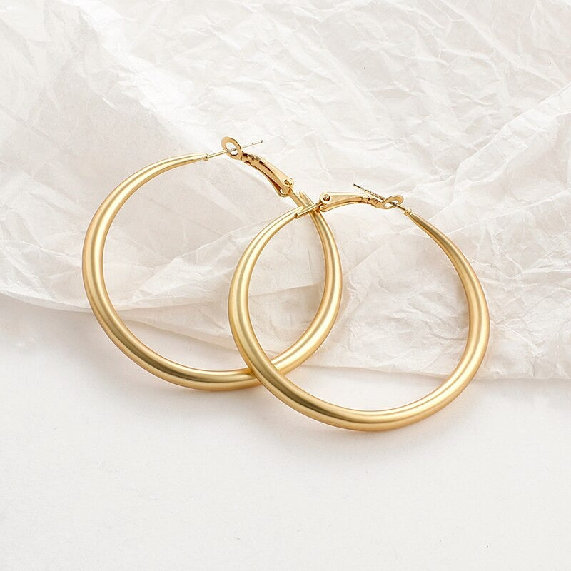 Vintage geknotete runde geometrische Statement-Ohrring-Kollektion