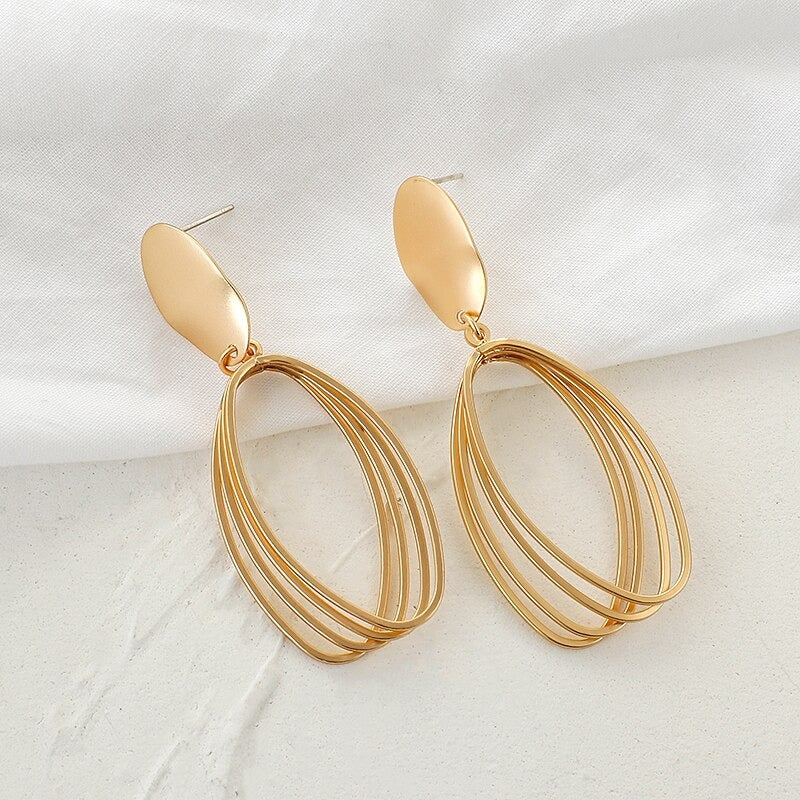 Vintage geknotete runde geometrische Statement-Ohrring-Kollektion