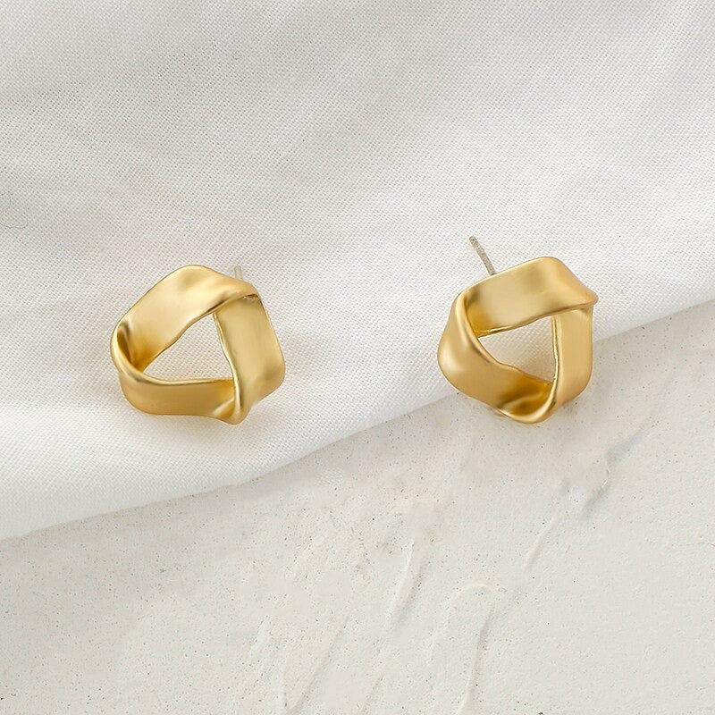 Vintage geknotete runde geometrische Statement-Ohrring-Kollektion