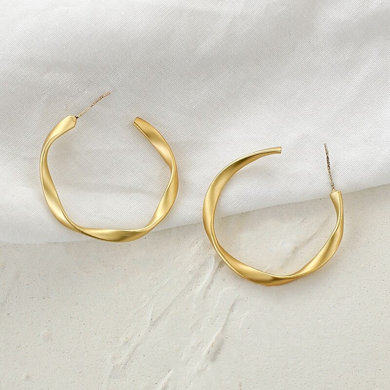 Vintage geknotete runde geometrische Statement-Ohrring-Kollektion