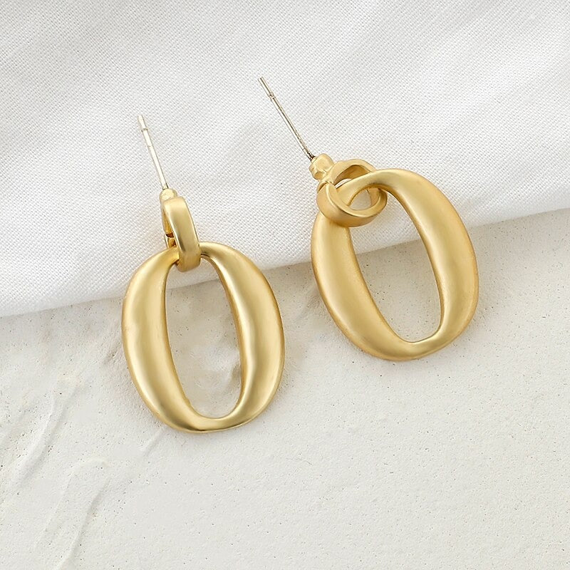 Vintage geknotete runde geometrische Statement-Ohrring-Kollektion