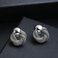 Vintage Metallic Twisted weben Runde Kreis Baumeln Ohrringe 2024 Neue Mode Hochzeit Party Drop Ohrringe für Frau Schmuck