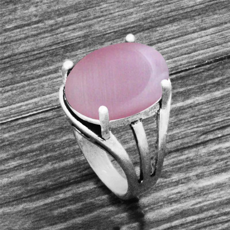 Vintage ovale Form einzigartige Erdsteinringe