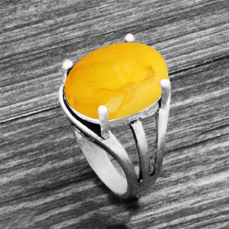 Vintage ovale Form einzigartige Erdsteinringe