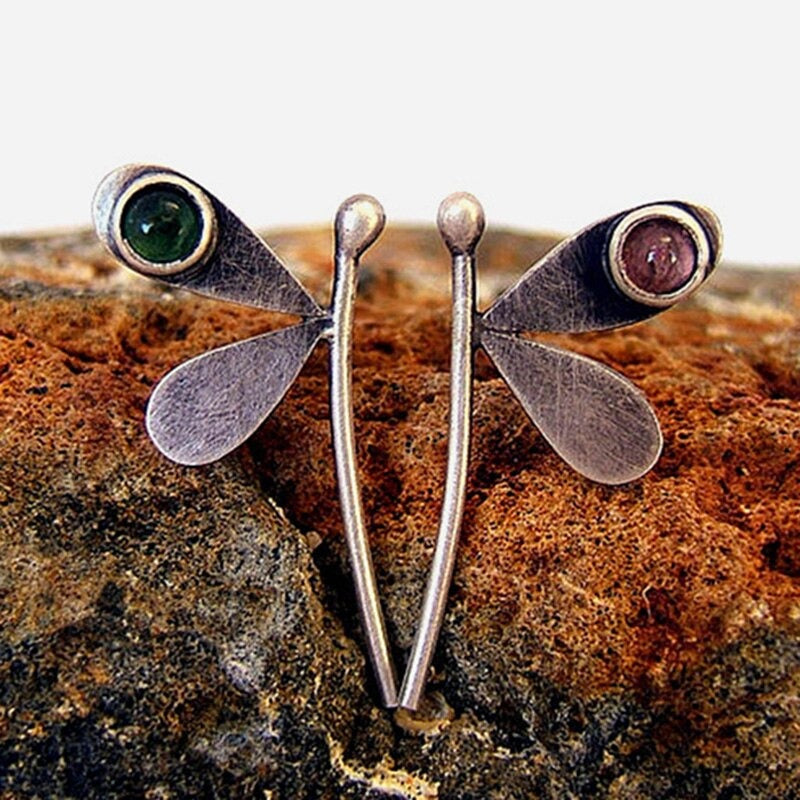 Übergroße geometrische Dreieck-Ohrringe aus Metall im Vintage-Stil