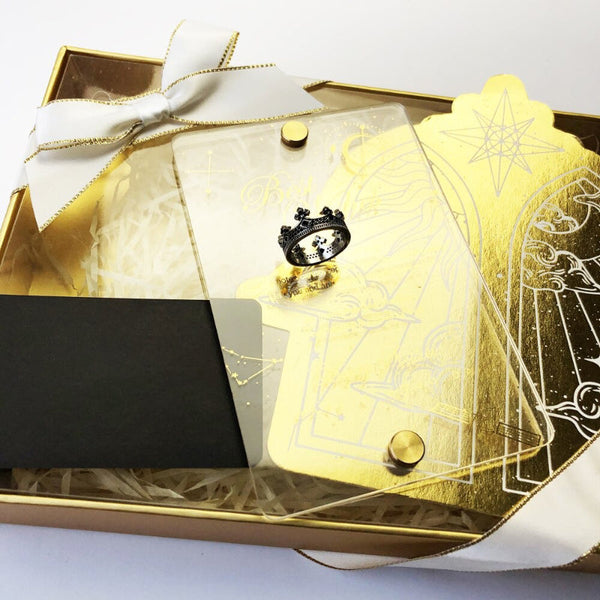 Vintage Prinzessin Königliche Krone Sterling Silber Ringe