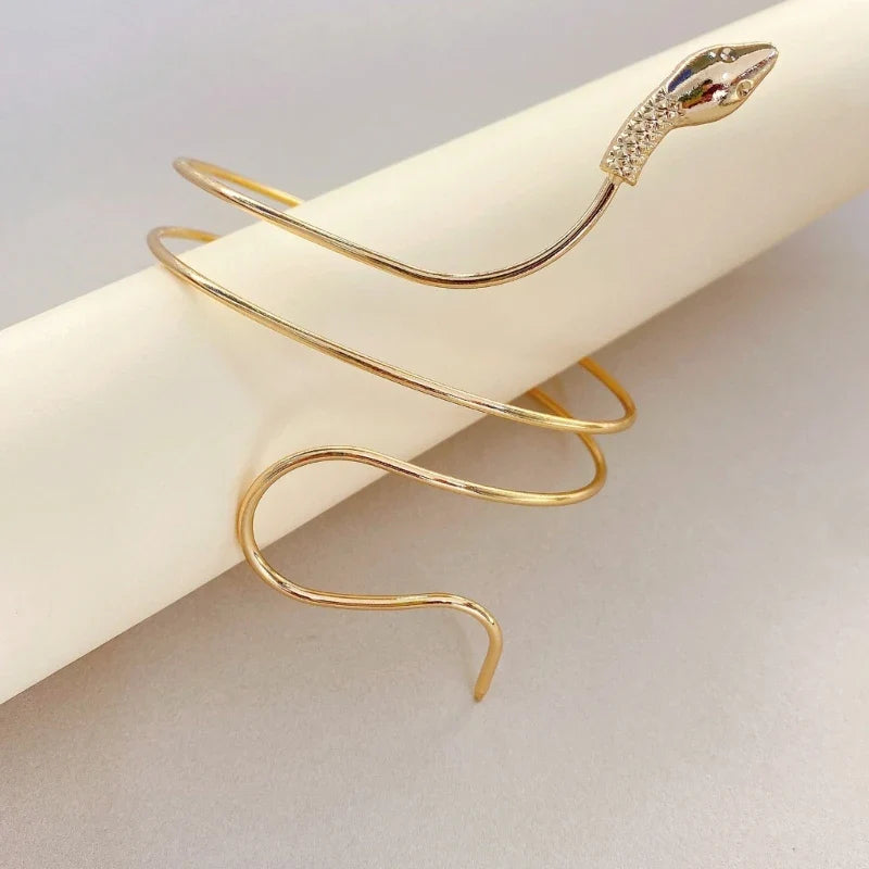 Schlangenarmreif für Damen - Eleganter verstellbarer Schlangenarmreif