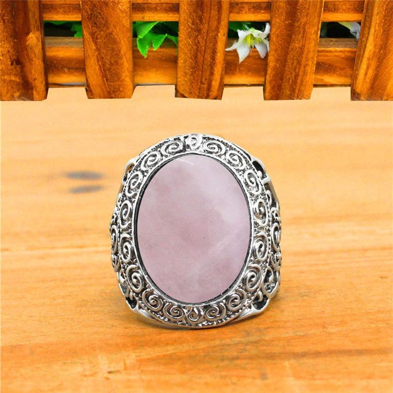 Erdsteinringe im Vintage-Stil