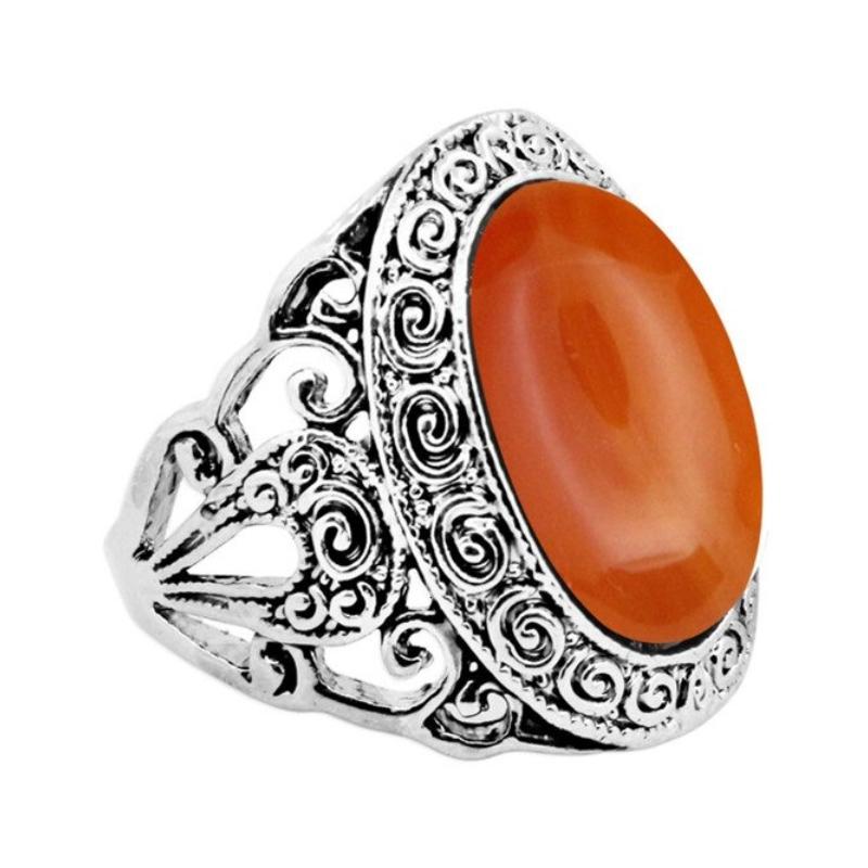 Erdsteinringe im Vintage-Stil