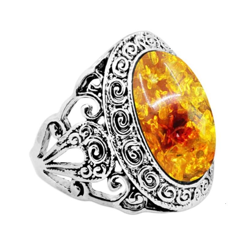 Erdsteinringe im Vintage-Stil