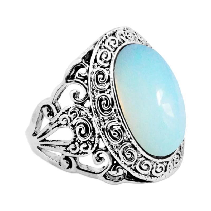 Erdsteinringe im Vintage-Stil