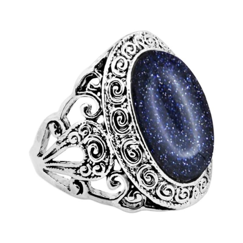 Erdsteinringe im Vintage-Stil