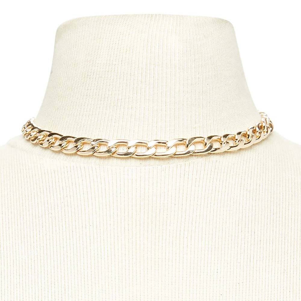 Voguish Link Kette Choker Halskette für Frauen Zubehör