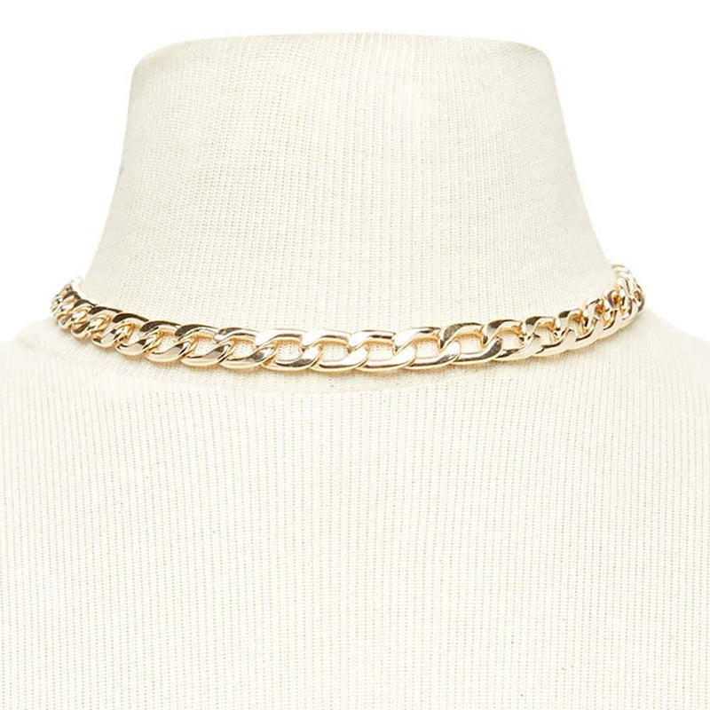 Voguish Link Kette Choker Halskette für Frauen Zubehör