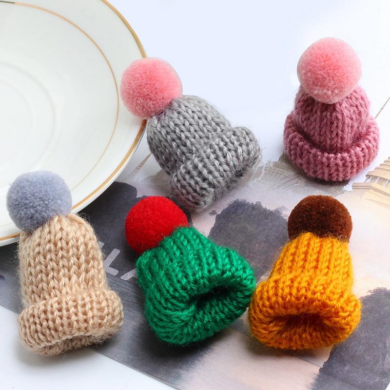 Winter Kleine Strickmütze Brosche
