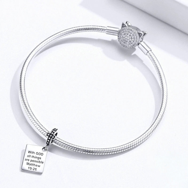 Mit Gott sind alle Dinge möglich Charm-Anhänger