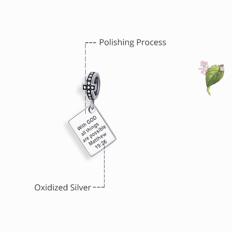 Mit Gott sind alle Dinge möglich Charm-Anhänger