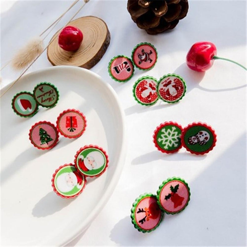 Wunderschöne weihnachtliche Modeohrringe