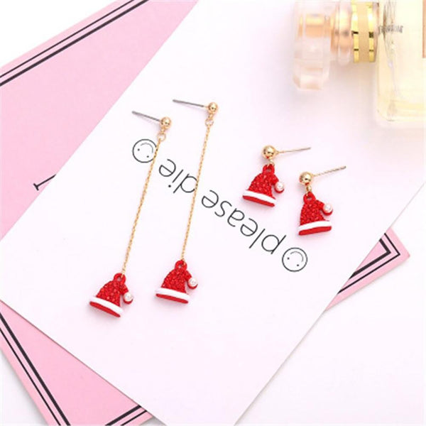 Wunderschöne weihnachtliche Modeohrringe