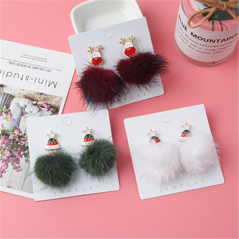 Wunderschöne weihnachtliche Modeohrringe