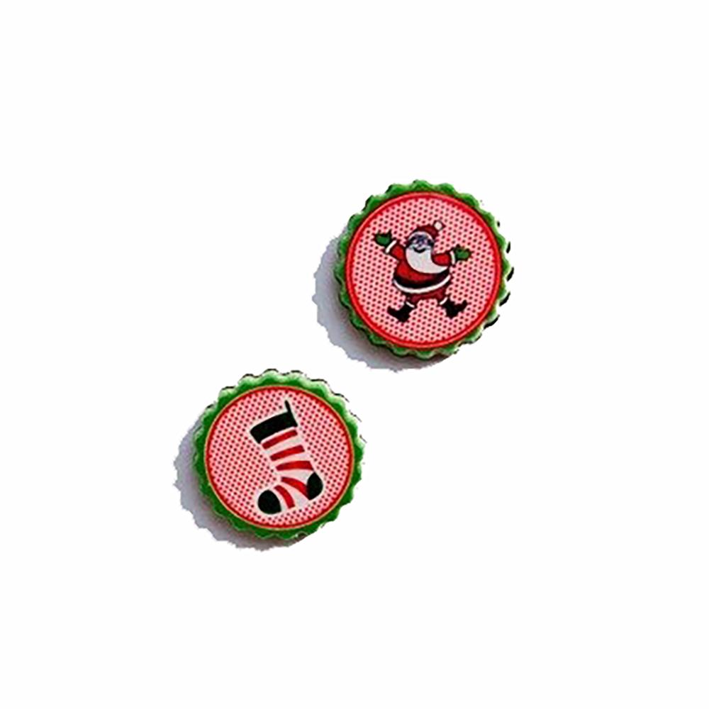 Wunderschöne weihnachtliche Modeohrringe