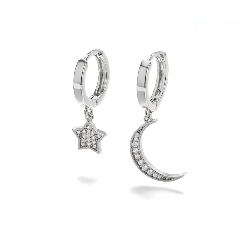 Wunderschöne Strass Schneeflocken Perlen Ohrstecker