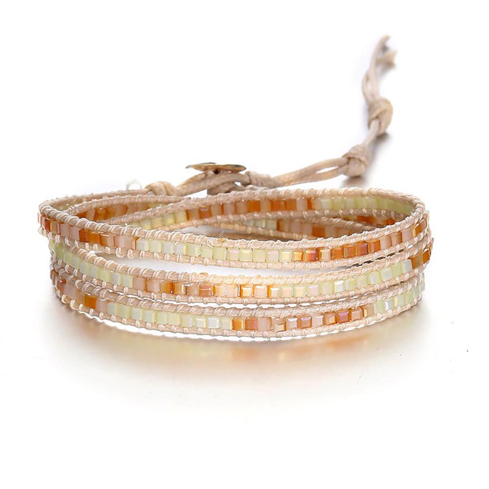 Wickelarmband mit böhmischen Perlen