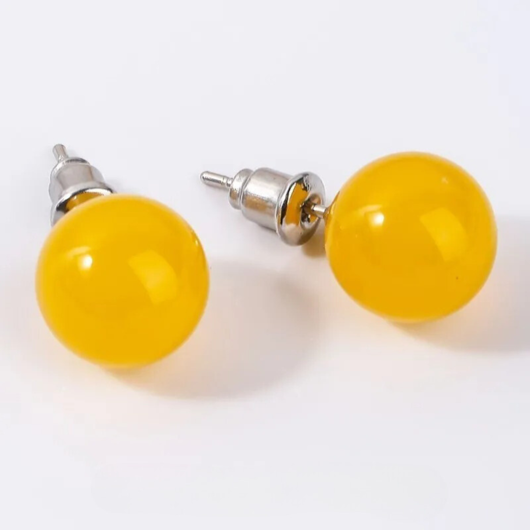 Carmiora - Runde Chic Perlenohrringe in Kreisform
