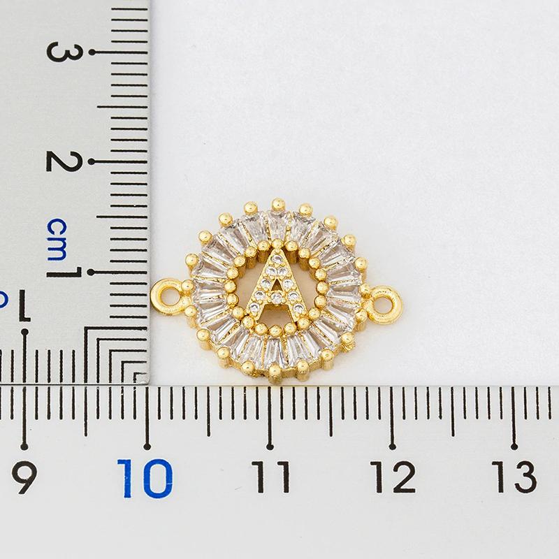 Zirkonia Bejewel Charm-Armband mit Anfangsbuchstaben