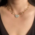 Chokerhalskette mit Zirkonia-Herz