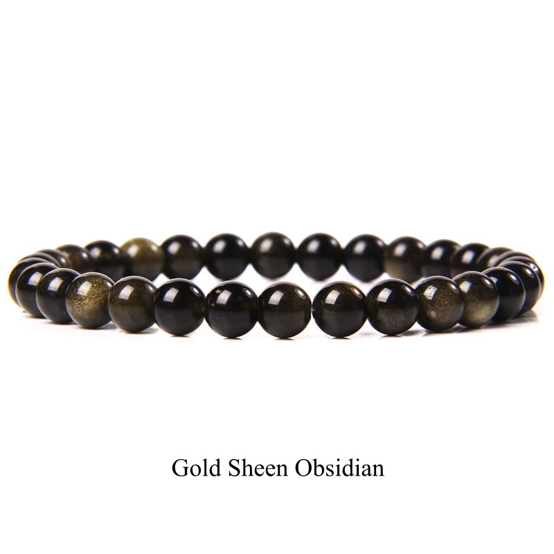 Carmiora Naturstein-Quarz-Heilperlen-Armband