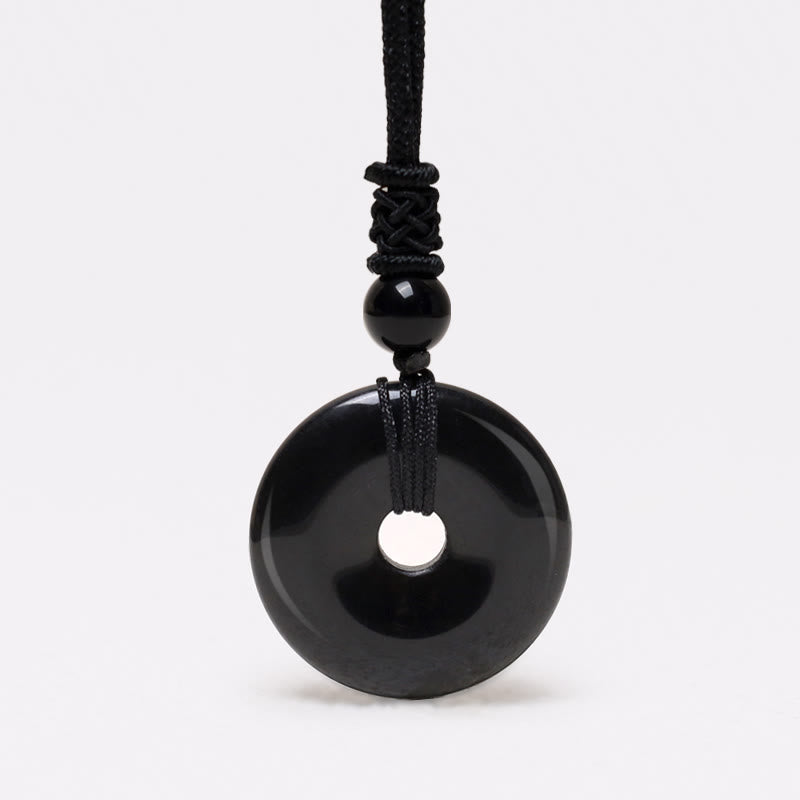 Carmiora Glücksmünzen-Anhänger, Heilkristall-Edelstein-Halskette