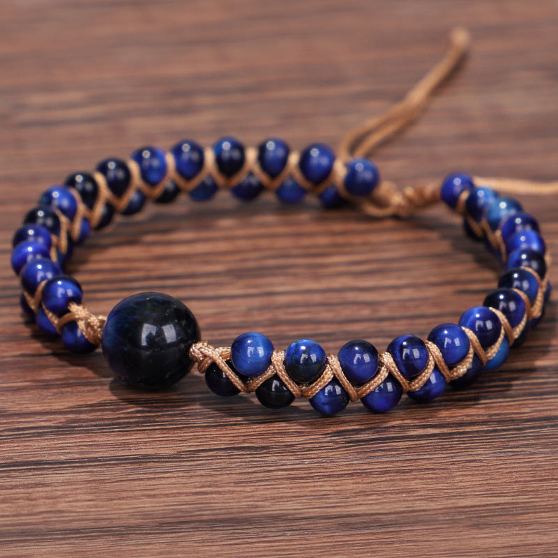 Carmiora Divine Blue Tiger Eye Stone Schutzarmband