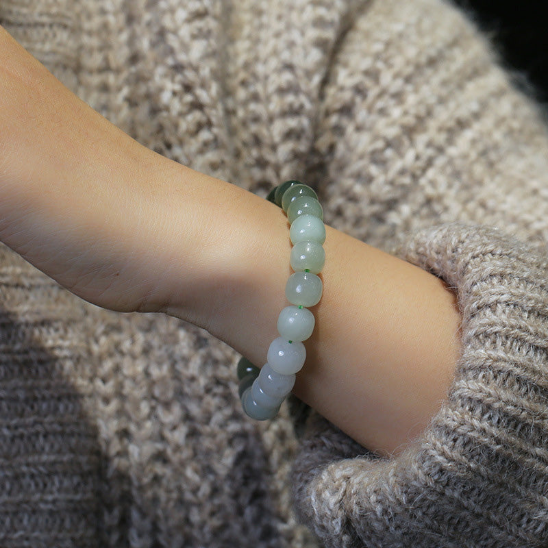 Carmiora Farbverlaufs-Jade-Glückssegen-Armband