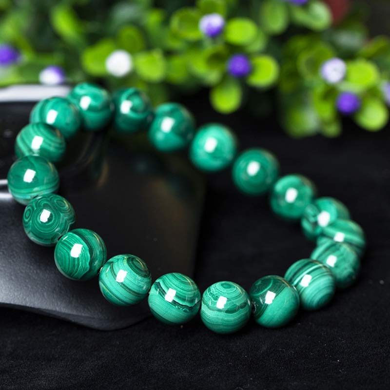 Carmiora natürliches Malachit-Schutz-Ruhe-Armband