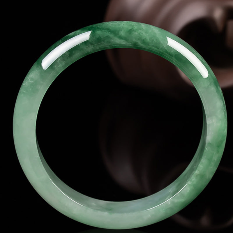 Carmiora Glückssegen-Armreif aus natürlicher Jade