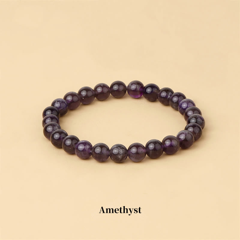 Carmiora Naturstein-Quarz-Heilperlen-Armband