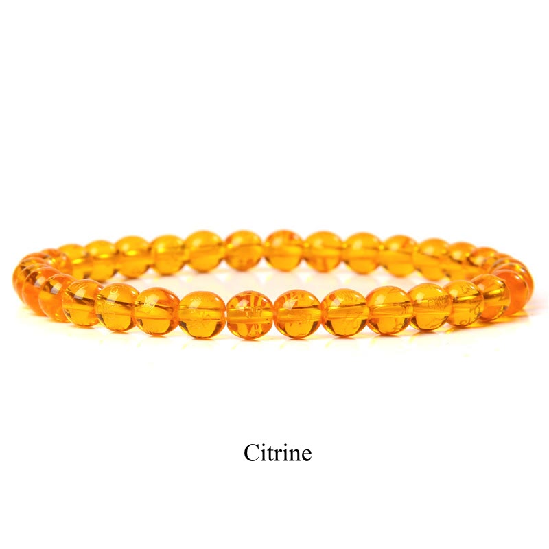 Carmiora Naturstein-Quarz-Heilperlen-Armband