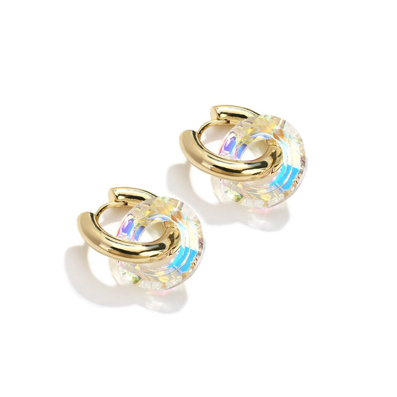 Anspruchsvoller trendiger Schmuck Transparente Creolen