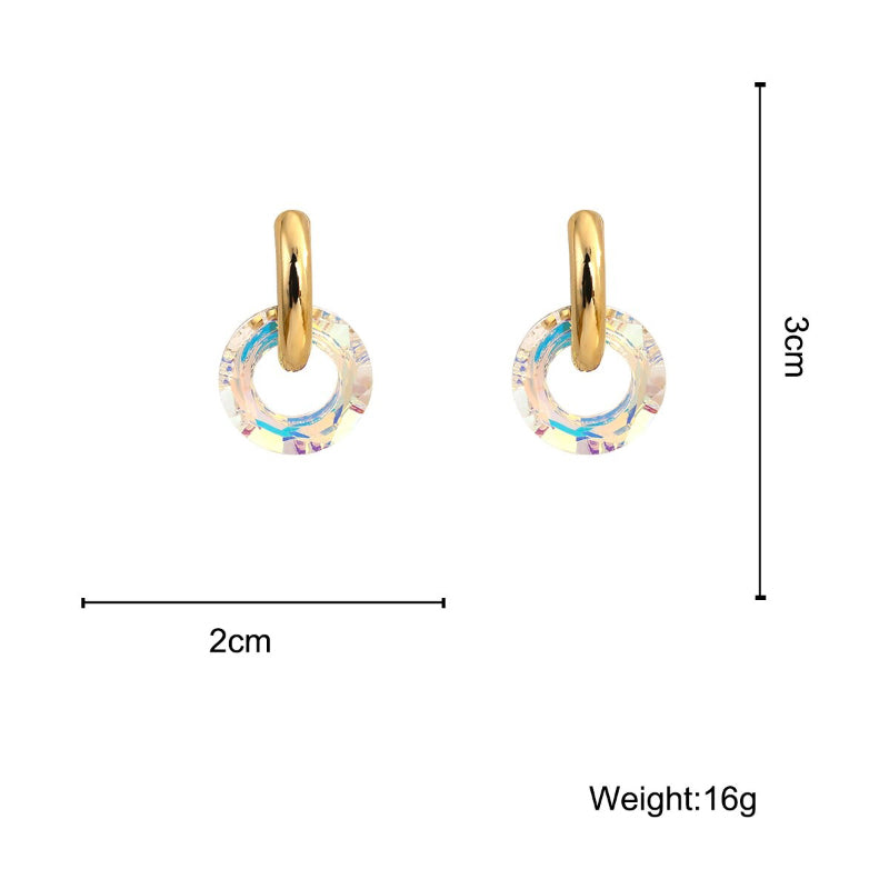 Anspruchsvoller trendiger Schmuck Transparente Creolen