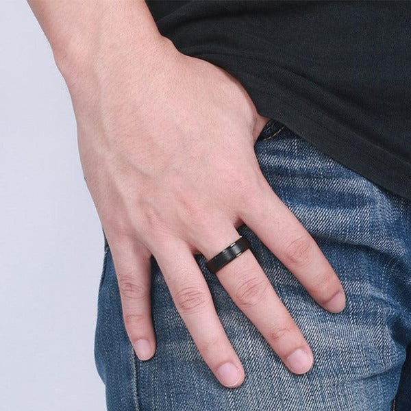 Komplett schwarzer Spinnerring