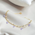 Amethyst-Armband (massives Silber)