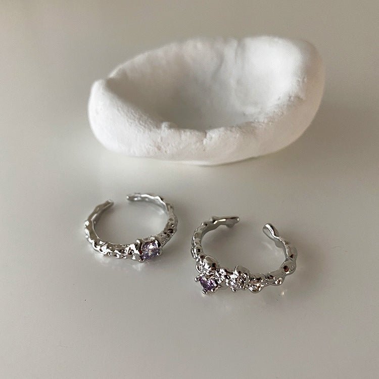 Amethyst-Ring-Set - Brielle