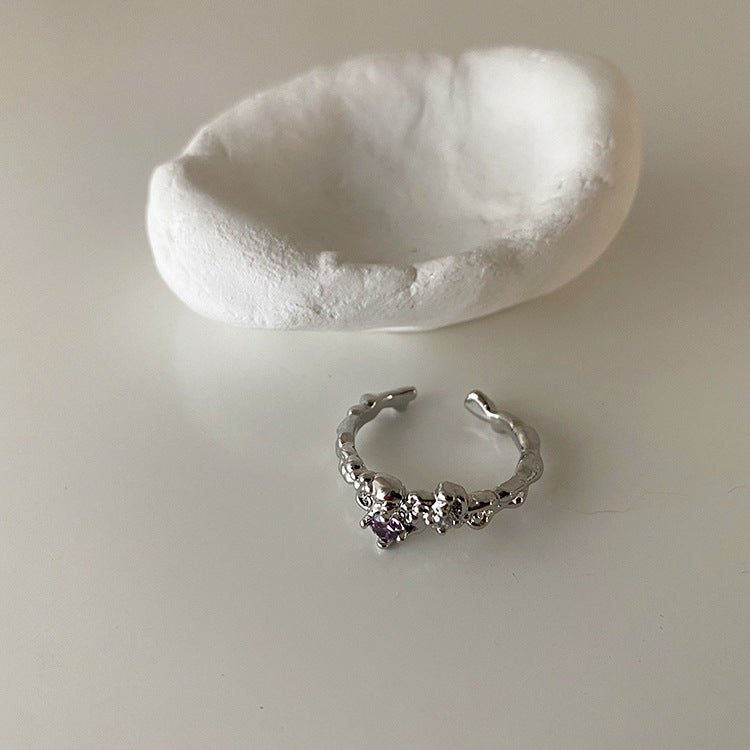 Amethyst-Ring-Set - Brielle