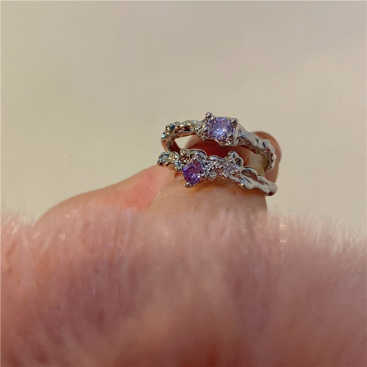 Amethyst-Ring-Set - Brielle